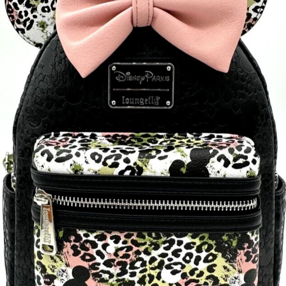 2023 Disney Parks Loungefly Mickey Mouse Pink Bow Safari